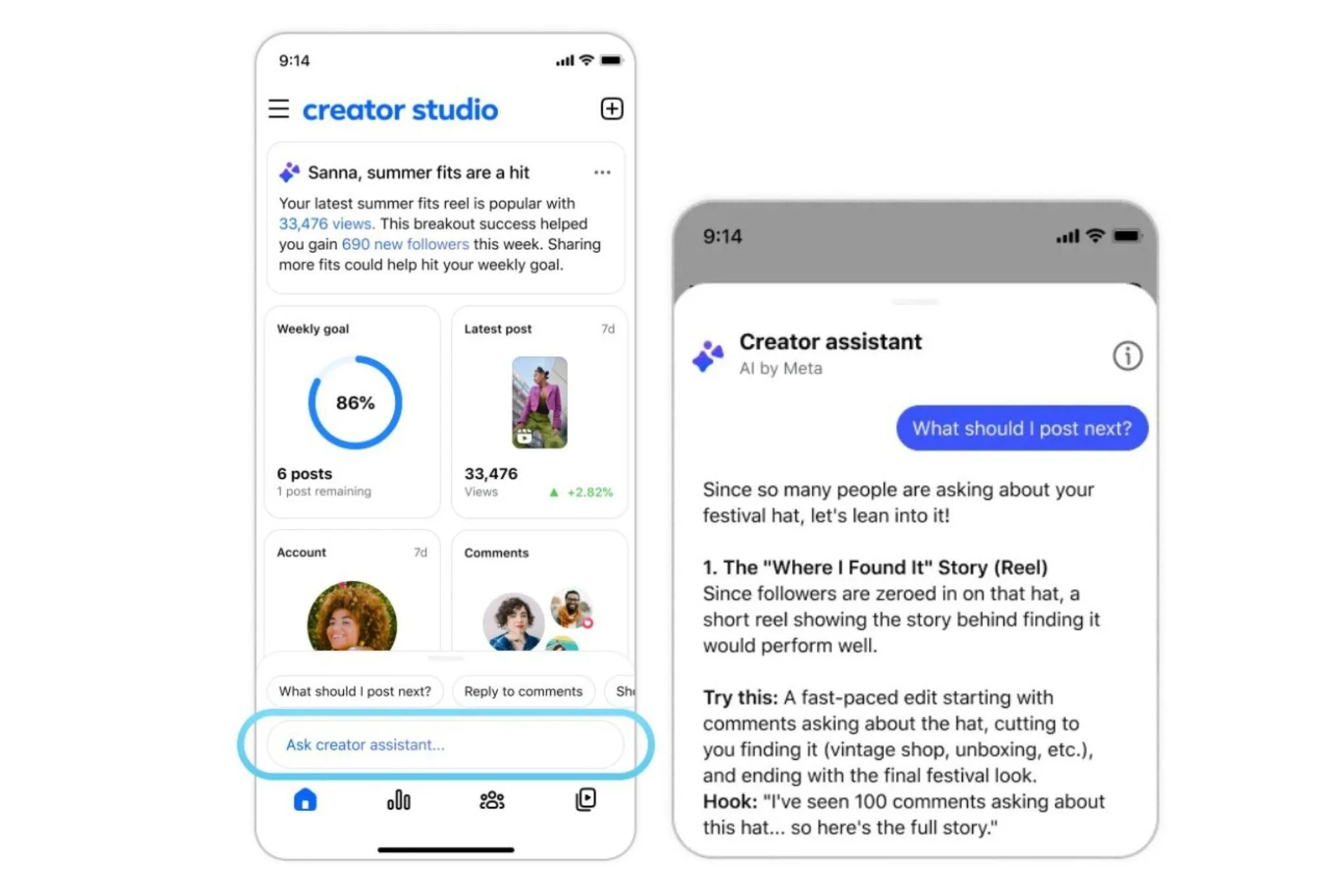 Photo for: Meta Revives Facebook Creator Studio as an AI Companion App for Creators